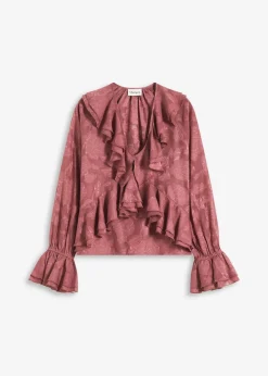 Damen bonprix Blusen & Tuniken|Bekleidung·Jacken & Mäntel|Chiffonbluse mit leichter Transparenz