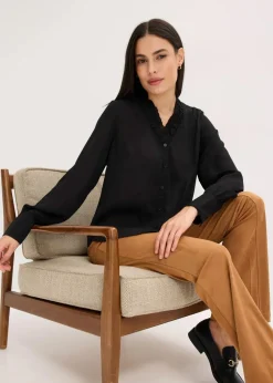 Damen bonprix Bekleidung·Jacken & Mäntel|Blusen & Tuniken|Chiffonbluse mit Rüschen