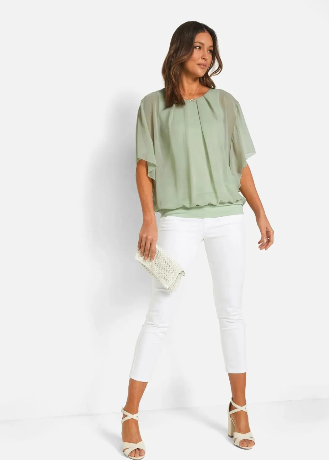 Clearance Chiffonbluse mit Untertop Damen Blusen & Tuniken|Bekleidung·Jacken & Mäntel