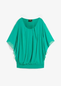 Damen bonprix Blusen & Tuniken|Bekleidung·Jacken & Mäntel|Chiffonbluse mit Untertop