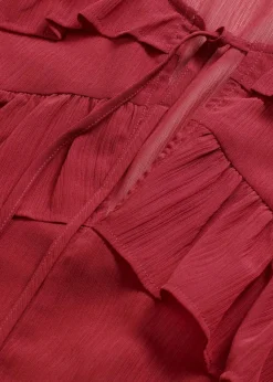 Damen bonprix Bekleidung·Jacken & Mäntel|Blusen & Tuniken|Chiffonbluse mit Volants