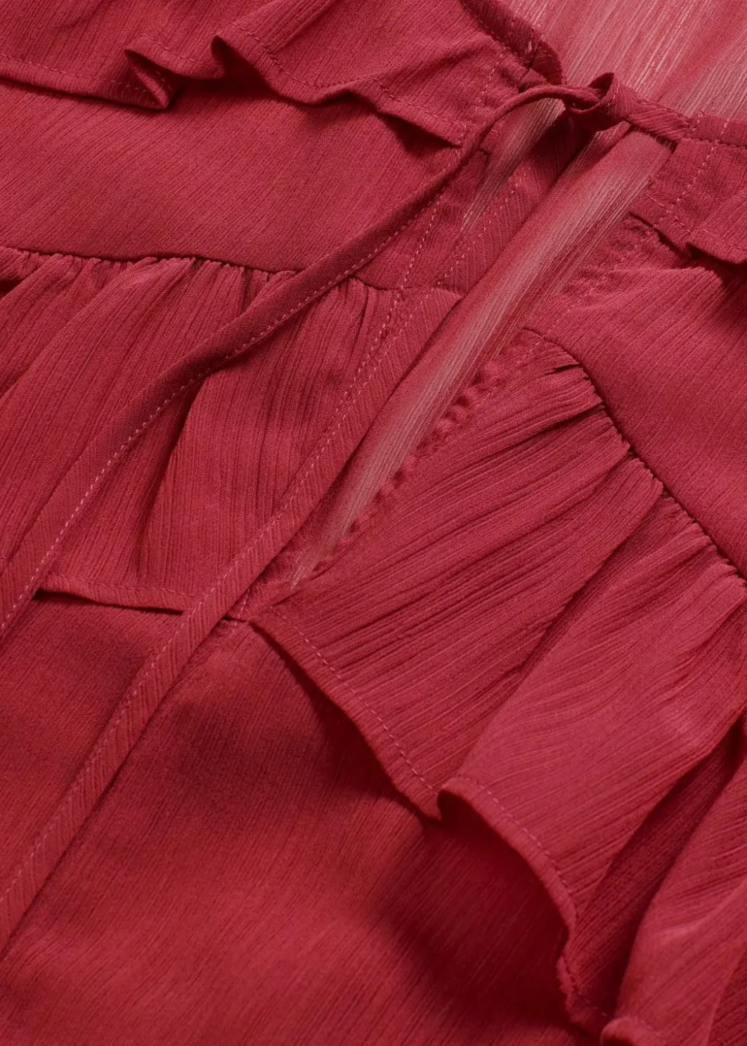Damen bonprix Bekleidung·Jacken & Mäntel|Blusen & Tuniken|Chiffonbluse mit Volants