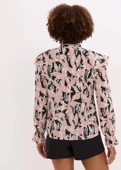 Hot Chiffonbluse mit Volants Damen Bekleidung·Jacken & Mäntel|Blusen & Tuniken