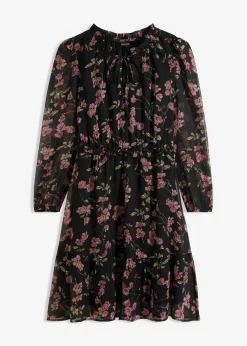 Damen bonprix Bekleidung·Pullover & Strickjacken|Nachhaltigere Materialien|Chiffonkleid