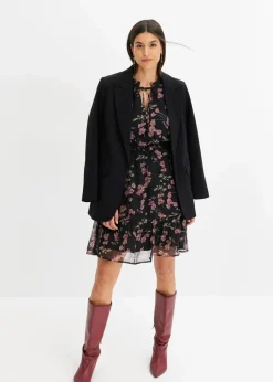 Damen bonprix Bekleidung·Pullover & Strickjacken|Nachhaltigere Materialien|Chiffonkleid