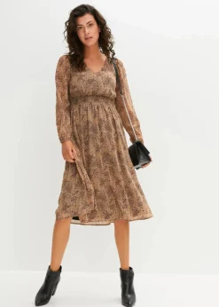 Chiffonkleid Damen Bekleidung·Pullover & Strickjacken|Kleider