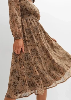 Chiffonkleid Damen Bekleidung·Pullover & Strickjacken|Kleider