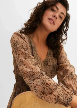 Chiffonkleid Damen Bekleidung·Pullover & Strickjacken|Kleider