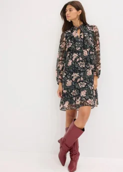Damen bonprix Bekleidung·Pullover & Strickjacken|Kleider|Chiffonkleid