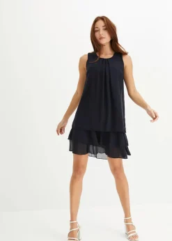 Damen bonprix Nachhaltigere Materialien|Kleider|Chiffon-Kleid