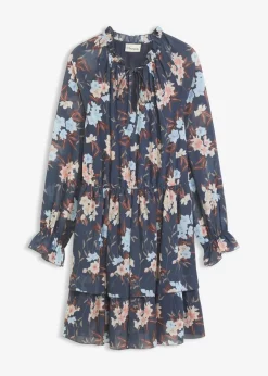 Damen bonprix Bekleidung·Pullover & Strickjacken|Nachhaltigere Materialien|Chiffonkleid