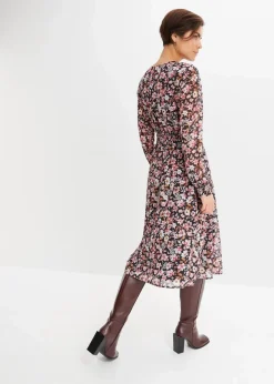 Damen bonprix Kleider|Bekleidung·Pullover & Strickjacken|Chiffonkleid