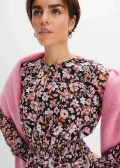 Damen bonprix Kleider|Bekleidung·Pullover & Strickjacken|Chiffonkleid