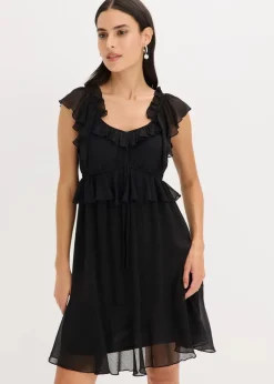 Hot Chiffonkleid in A-Linie Damen Kleider|Bekleidung·Pullover & Strickjacken