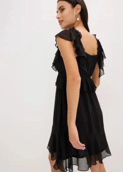 Hot Chiffonkleid in A-Linie Damen Kleider|Bekleidung·Pullover & Strickjacken