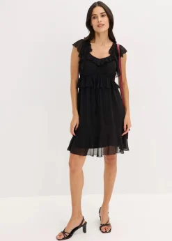 Hot Chiffonkleid in A-Linie Damen Kleider|Bekleidung·Pullover & Strickjacken