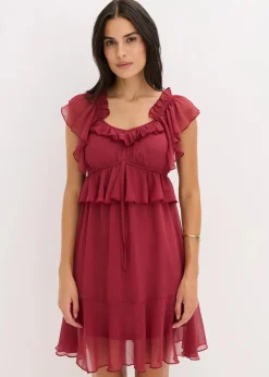 Damen bonprix Bekleidung·Pullover & Strickjacken|Kleider|Chiffonkleid in A-Linie