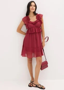 Damen bonprix Bekleidung·Pullover & Strickjacken|Kleider|Chiffonkleid in A-Linie