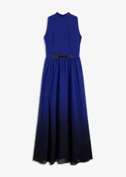 Damen bonprix Bekleidung·Pullover & Strickjacken|Festliche Mode|Chiffonkleid mit Kragen und Accessoire