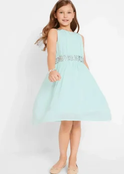 Kinder bonprix Mädchen 9-16 Jahre·Kleider & Jumpsuits|Chiffonkleid mit Paillettenband