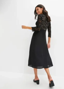 Clearance Chiffonkleid mit Spitze Damen Bekleidung·Pullover & Strickjacken|Festliche Mode