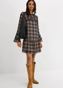 Damen bonprix Bekleidung·Pullover & Strickjacken|Kleider|Chiffonkleid mit Volants
