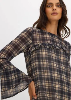 Damen bonprix Bekleidung·Pullover & Strickjacken|Kleider|Chiffonkleid mit Volants