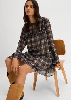 Damen bonprix Bekleidung·Pullover & Strickjacken|Kleider|Chiffonkleid mit Volants