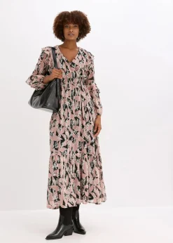 Damen bonprix Bekleidung·Pullover & Strickjacken|Kleider|Chiffonkleid mit Volants