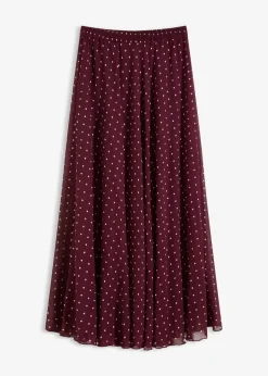 Damen bonprix Nachhaltigere Materialien|Röcke|Chiffon-Rock in Crash-Optik