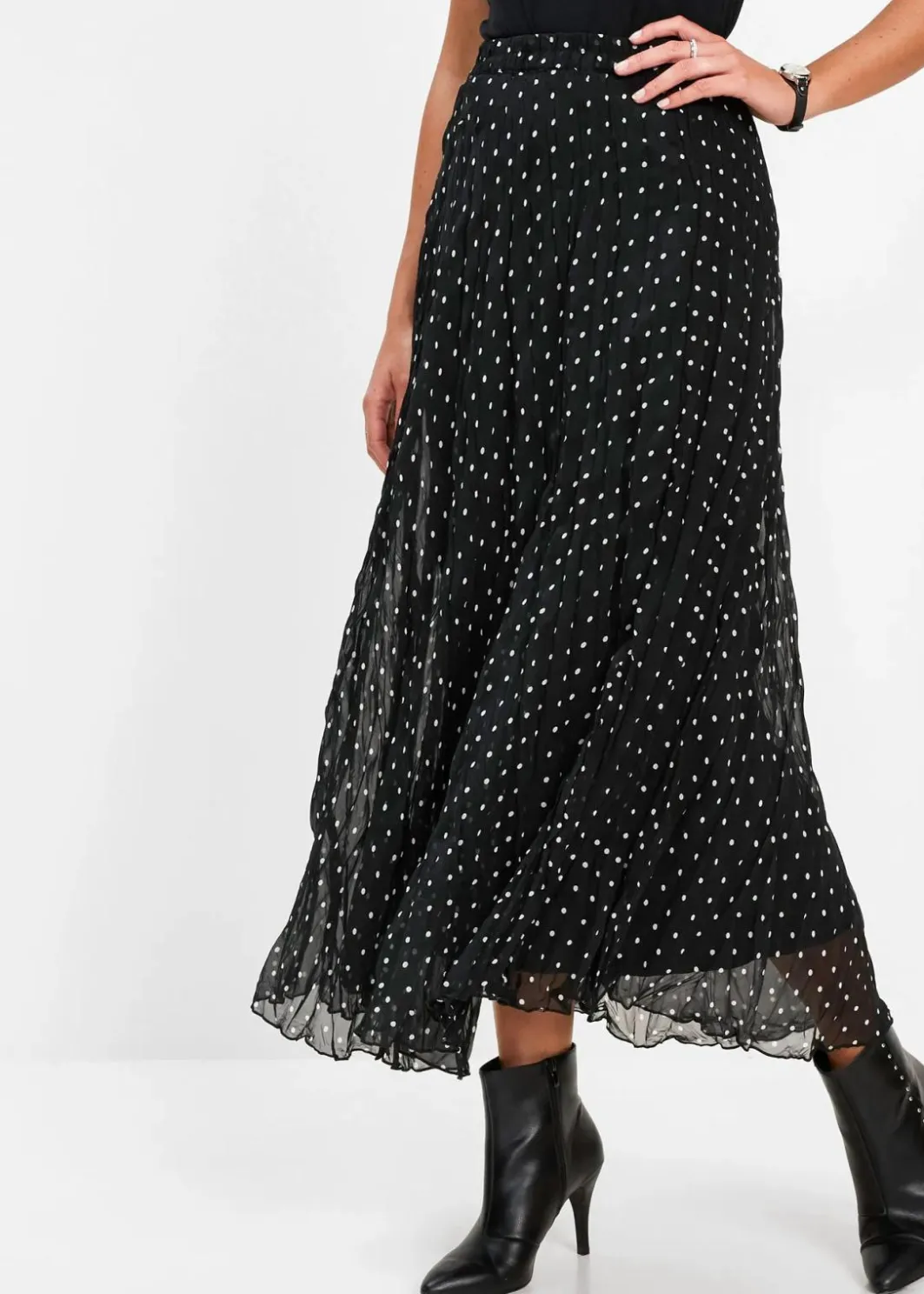 Hot Chiffon-Rock in Crash-Optik Damen Bekleidung·Sportbekleidung|Nachhaltigere Materialien