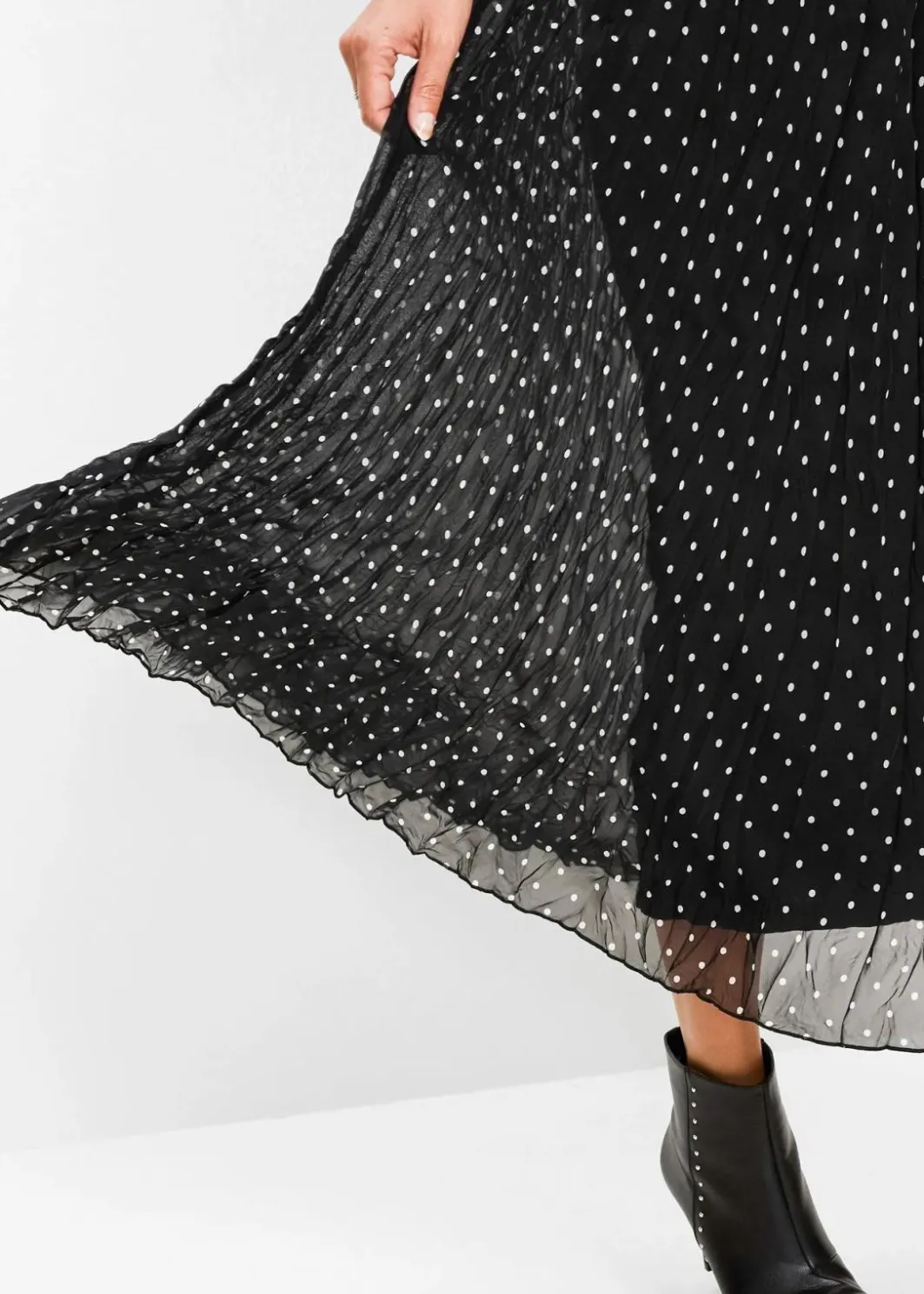 Hot Chiffon-Rock in Crash-Optik Damen Bekleidung·Sportbekleidung|Nachhaltigere Materialien