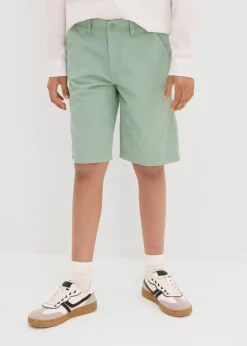 Kinder bonprix Jungen 9-16 Jahre·Shorts|Chino-Bermuda aus reiner Baumwolle mit verstellbarem Bund, Regular Fit