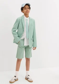 Kinder bonprix Jungen 9-16 Jahre·Shorts|Chino-Bermuda aus reiner Baumwolle mit verstellbarem Bund, Regular Fit