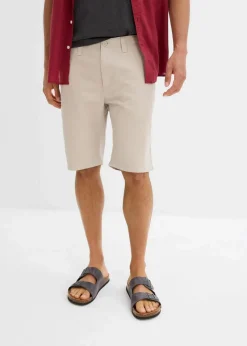 Herren bonprix Hosen|Basics|Chino-Bermuda aus reiner Baumwolle, Regular Fit