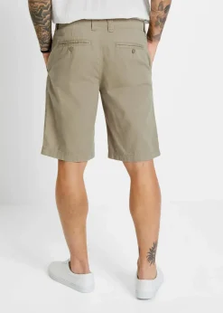 Herren bonprix Hosen|Basics|Chino-Bermuda aus reiner Baumwolle, Regular Fit