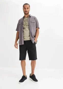 Clearance Chino-Bermuda aus reiner Baumwolle, Regular Fit Herren Hosen|Basics