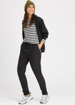 Damen bonprix Nachhaltigere Materialien|Hosen|Chinohose aus Scuba