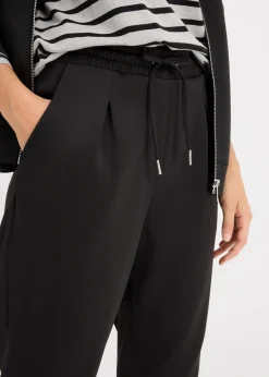 Damen bonprix Nachhaltigere Materialien|Hosen|Chinohose aus Scuba