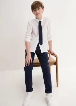 Sale Chinohose, Langarmhemd und Krawatte (3-tlg.Set) Kinder Jungen 9-16 Jahre·Bademode|Jungen 9-16 Jahre·Anzüge & Hemden