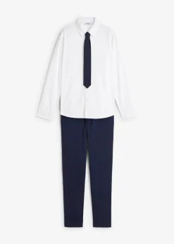 Sale Chinohose, Langarmhemd und Krawatte (3-tlg.Set) Kinder Jungen 9-16 Jahre·Bademode|Jungen 9-16 Jahre·Anzüge & Hemden