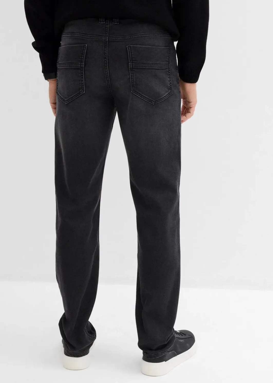 Herren bonprix Große Größen|Sweat|Classic Fit Jeans aus weichem Sweat-Denim mit Komfortbund, Straight