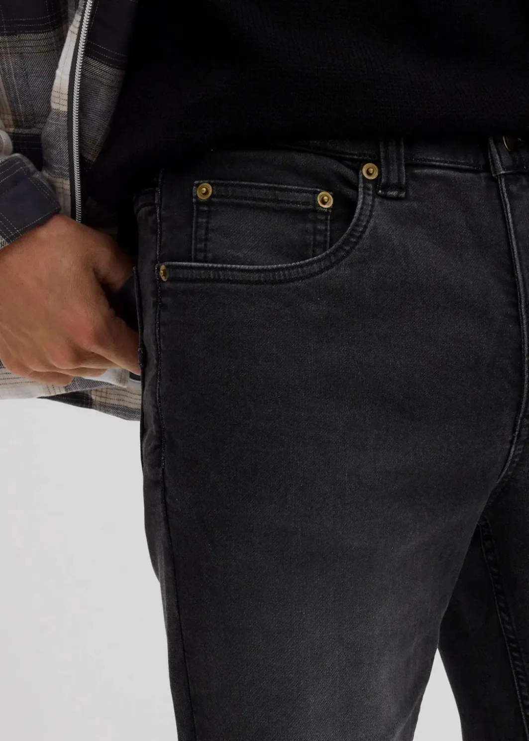 Herren bonprix Große Größen|Sweat|Classic Fit Jeans aus weichem Sweat-Denim mit Komfortbund, Straight