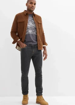 Herren bonprix Große Größen|Basics|Classic Fit Jeans mit Komfortbund, Straight