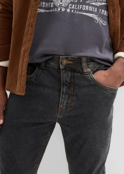 Herren bonprix Große Größen|Basics|Classic Fit Jeans mit Komfortbund, Straight