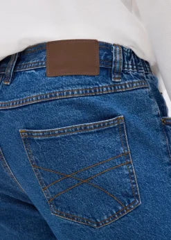 Discount Classic Fit Jeans mit Komfortbund, Straight Herren Jeans|Basics