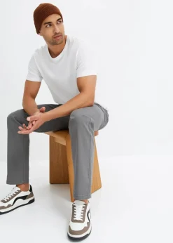 Online Classic Fit Stretch-Hose, Straight Herren Hosen|Basics