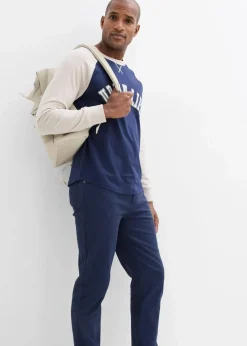 Herren bonprix Hosen|Basics|Classic Fit Stretch-Hose, Straight