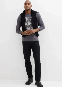 Herren bonprix Hosen|Basics|Classic Fit Stretch-Hose, Straight