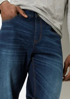 Hot Classic Fit Stretch-Jeans, Straight Herren Große Größen|Jeans